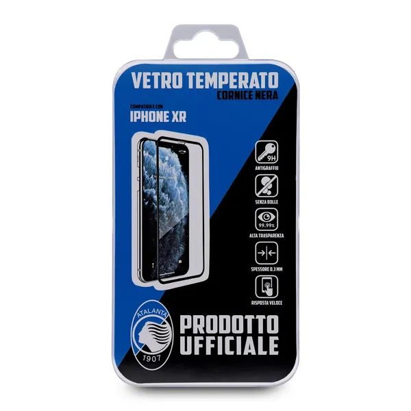 ATALANTA TEMPERED GLASS NERO IPHONE XR