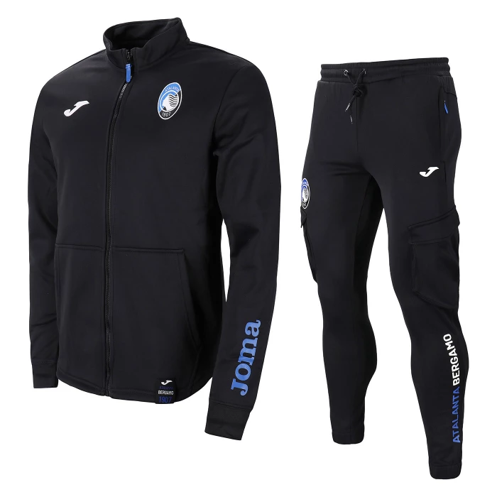 ATALANTA TUTA FREE TIME NERA BAMBINO 2023/24