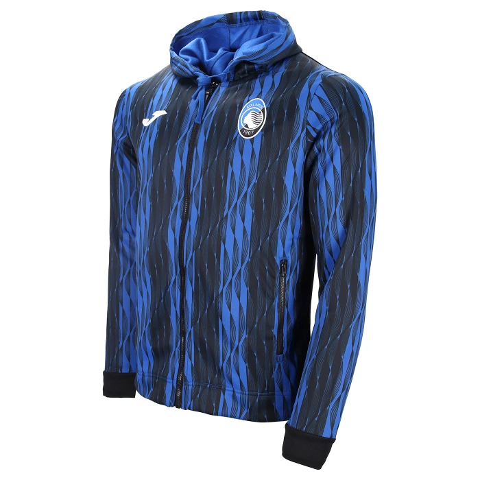 ATALANTA BLUE HOODIE PRE-MATCH JACKET 2024/25