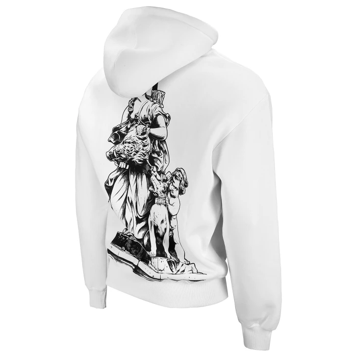 ATALANTA WHITE HOODIE - LA DEA