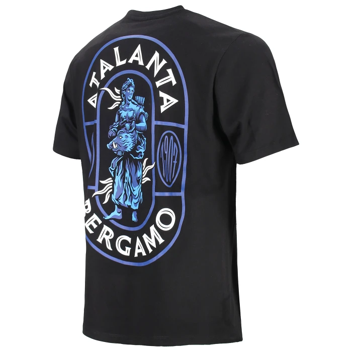 ATALANTA BLACK T-SHIRT LOGO