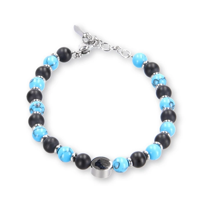 ATALANTA 316L STEEL BRACELET WITH STONES