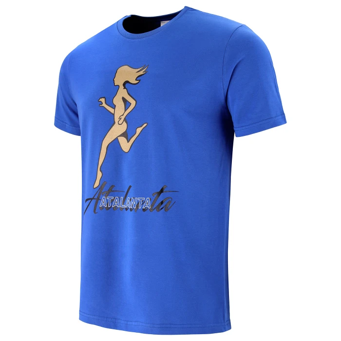 ATALANTA COTTON GRAPHIC DEA BLUE T-SHIRT