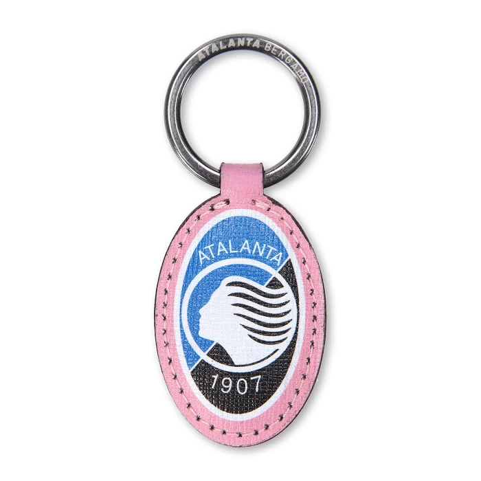 ATALANTA LEATHER KEYRING PINK
