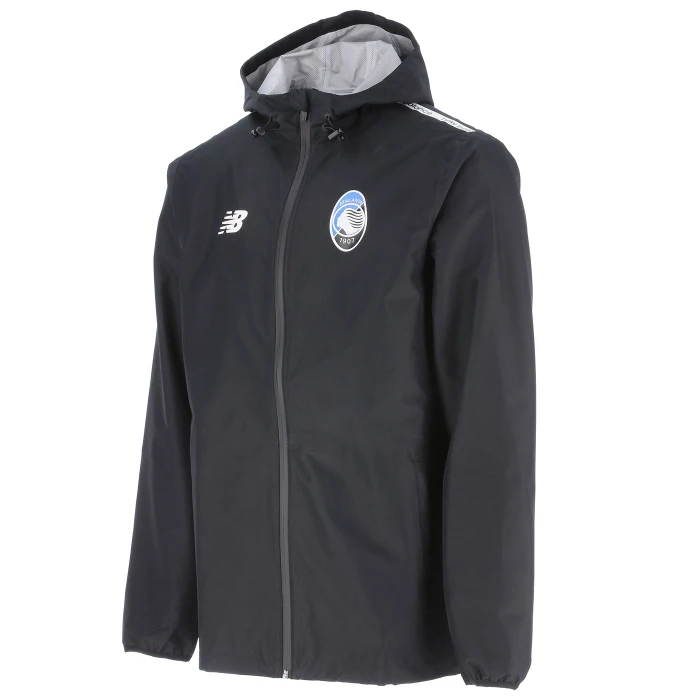 ATALANTA BLACK TRAINING RAIN JACKET 2025/26