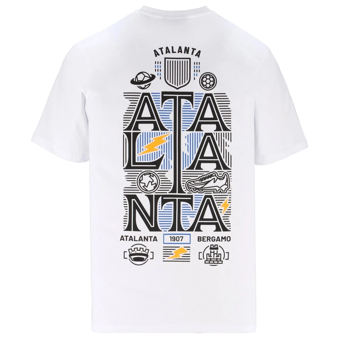 ATALANTA WHITE GRAPHIC T-SHIRT 2025/26 - KIDS