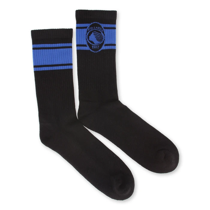 ATALANTA BLACK LOGO SOCKS 2025/26