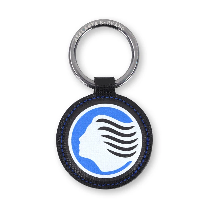 ATALANTA DEA LEATHER KEYRING - BLACK