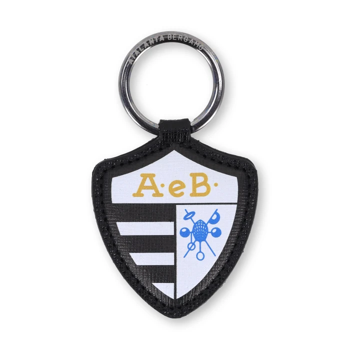 ATALANTA 1920 LOGO LEATHER KEYRING
