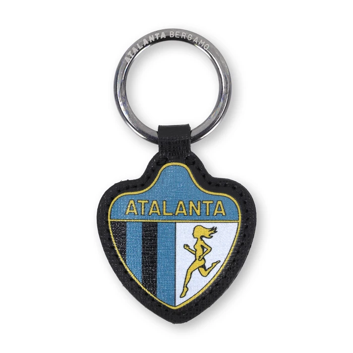 ATALANTA 1964 LOGO LEATHER KEYRING