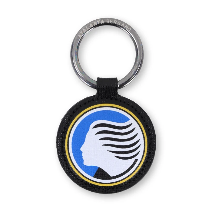 ATALANTA 1980 LOGO LEATHER KEYRING