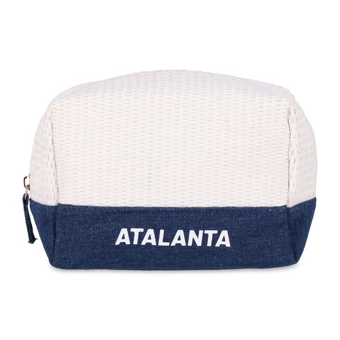 ATALANTA DENIM TOILETRY BAG