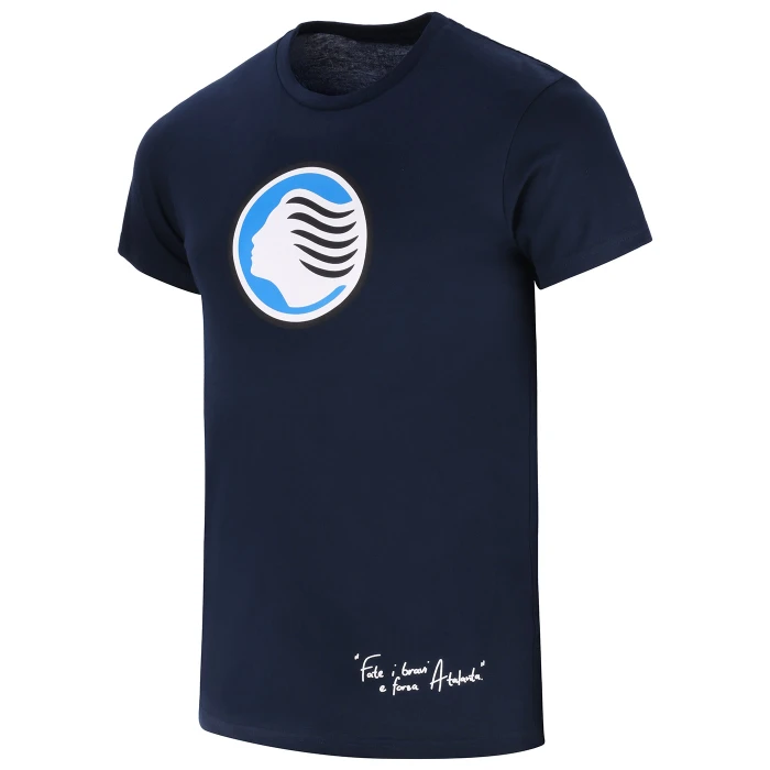 ATALANTA DEA LOGO T-SHIRT - NAVY