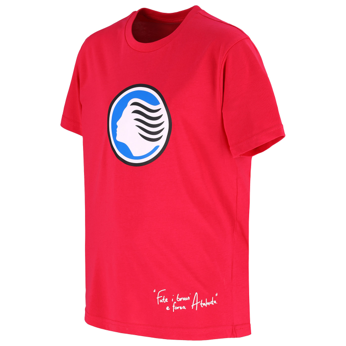 ATALANTA FATE I BRAVI FUCHSIA LOGO T-SHIRT - KIDS